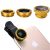 Brobeat Universal 3 In 1 Cell Phone Camera Lens Kit -Fish Eye Lens, 2 In 1 Macro Lens & Wide Angle Lens for Android/iOS Devices (Color may vary)