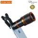 Ultra Mobile Phone Camera Lens – with Optical Zoom upto 12x Universal for iPhone 7/6S/6 Plus/5/4/8, Samsung and other Android Smartphones + Adjustable Clip to hold the lens tightly in place. (12X Zoom Lens)