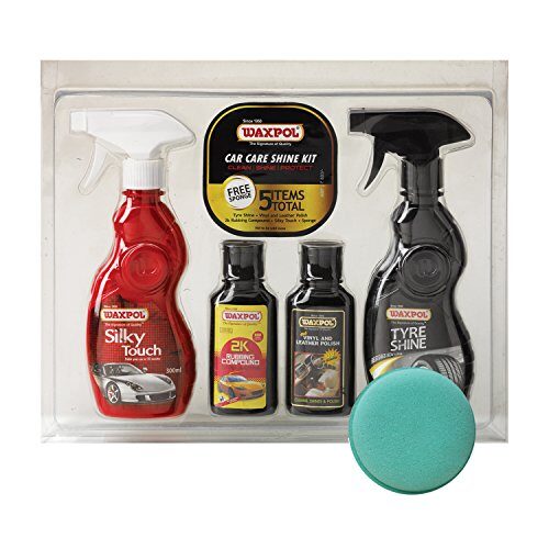 Waxpol Car Care Shine Kit (with Sponge)